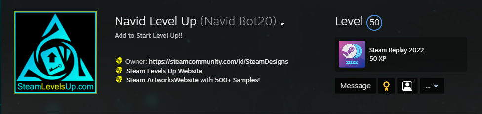 Steam level up bot pic